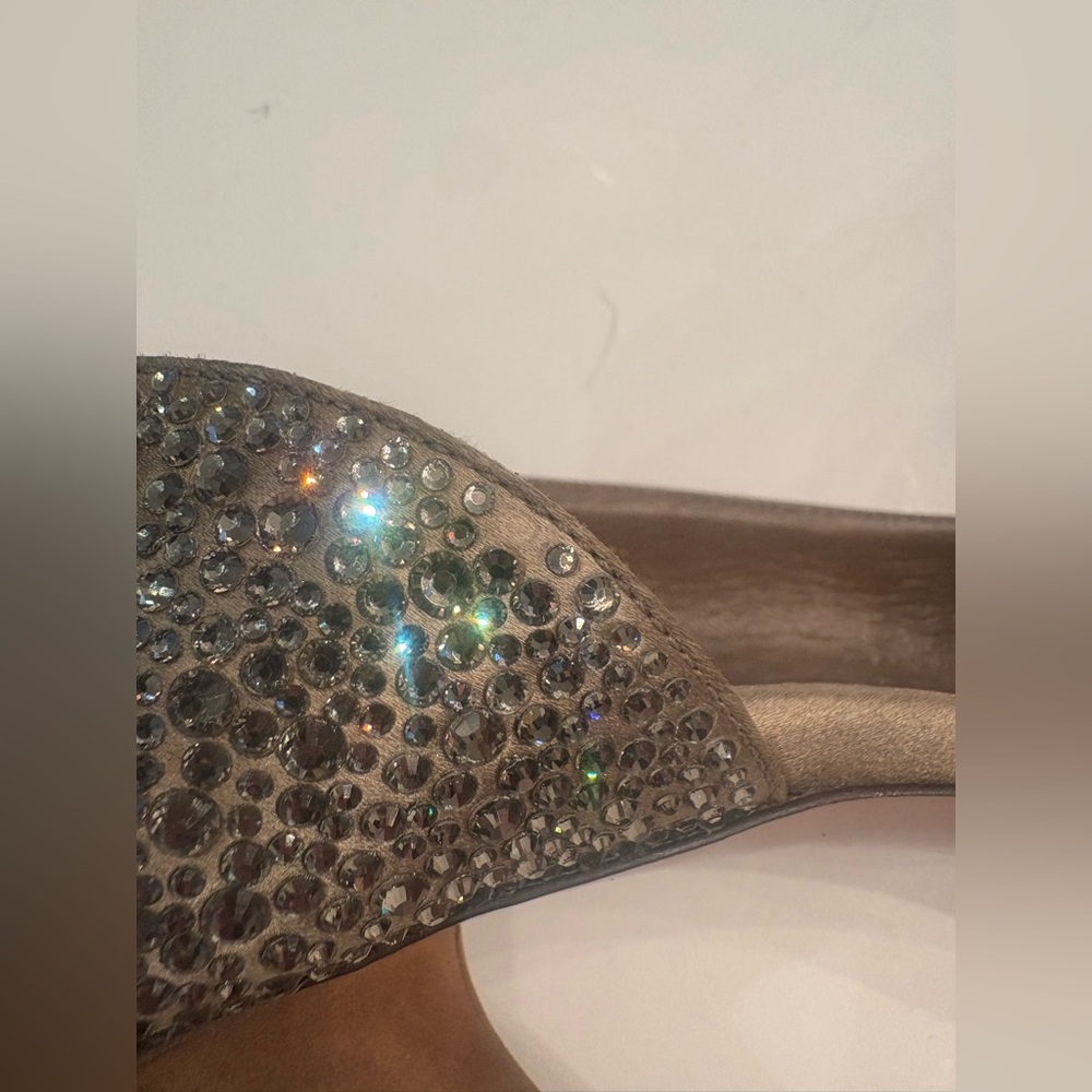 Gucci Silver Rhinestone Heels - Picture 8 of 10